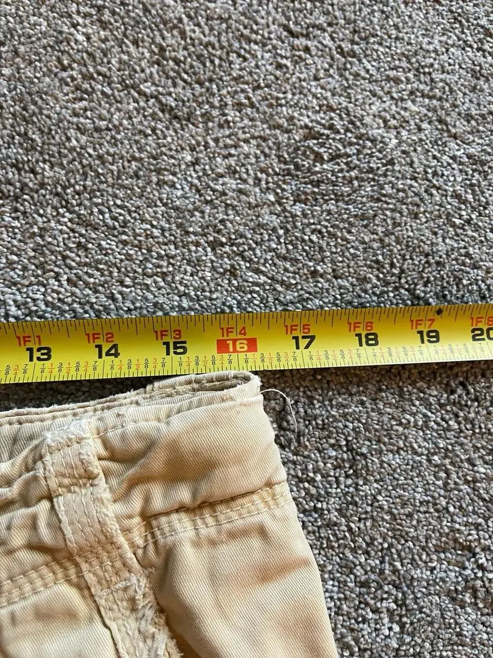 Abercrombie & Fitch Cargo Shorts Size 30 Tan Cotton Y2K